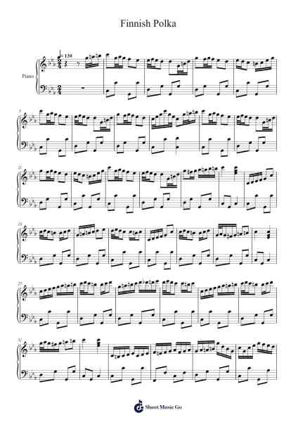 Finnish Polka Sheet Music by Joethea-Arr.Deanlay Dulsnow