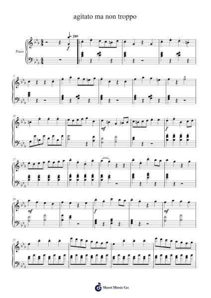 agitato ma non troppo Sheet Music by undefined-Arr.Fasthue