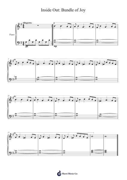 Inside Out: Bundle of Joy Sheet Music by Michael Giacchino-Arr.Griries
