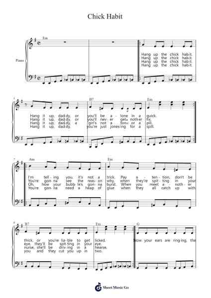 Chick Habit Sheet Music by Serge Gainsbourg/April March-Arr.Wolian
