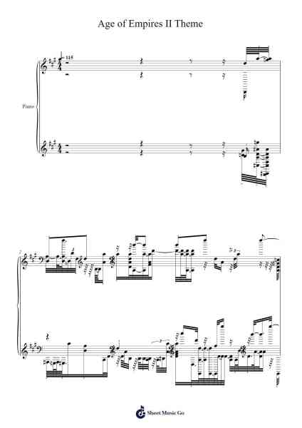 Age of Empires II Theme Sheet Music by James Davies-Arr.Taters Jonkyle
