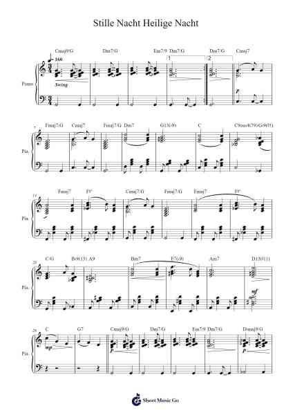 Stille Nacht, Heilige Nacht Sheet Music by Franz Gruber-Arr.Golddon