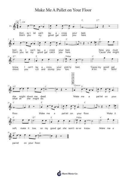 Make Me A Pallet on Your Floor Sheet Music by Trad.-Arr.Jofield
