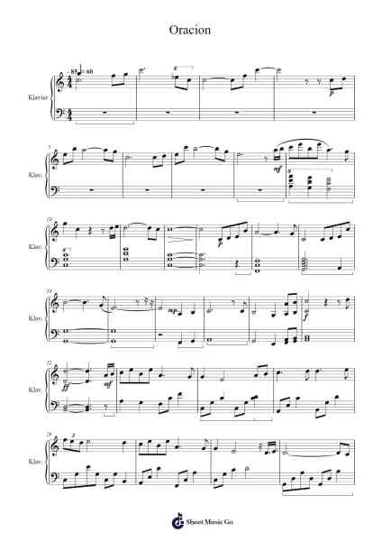 Oracion From the Movie: Rise of Darkrai Sheet Music by Grokent Kejean-Arr.Laupound