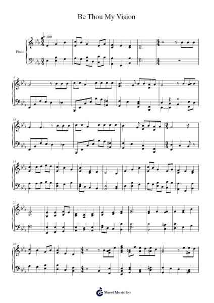 Be Thou My Vision Partition de musique par undefined-Arr.Croftsgreg