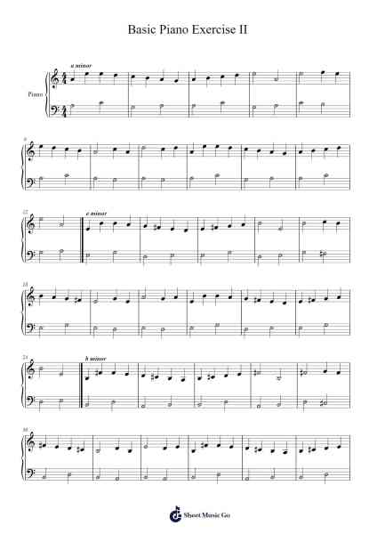 Basic Piano Exercise II Sheet Music by Darryl R. McGee-Arr.Osgrey Flowersor