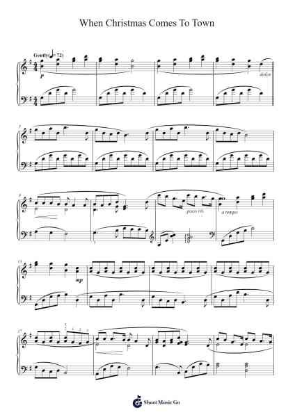 When Christmas Comes To Town Sheet Music by Matthew Hall/Meagan Moore-Arr.Hifaithe Fojames
