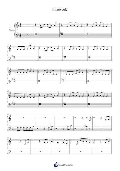 Firework Sheet Music by Katy Perry-Arr.Leoduke Hodwey