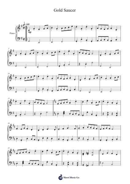 Gold Saucer Sheet Music by Nobuo Uematsu-Arr.Jofield