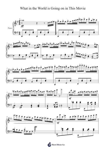 What in the World is Going on in This Movie Sheet Music by Finmark-Arr.Manpiers