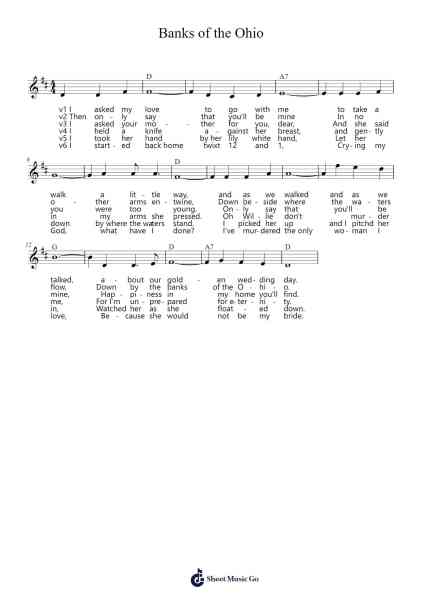 Banks of the Ohio Sheet Music by Traditional-Arr.Sret