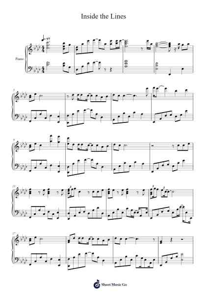 Inside the Lines Sheet Music by Mike Perry-Arr.Bartrhys Shelcie