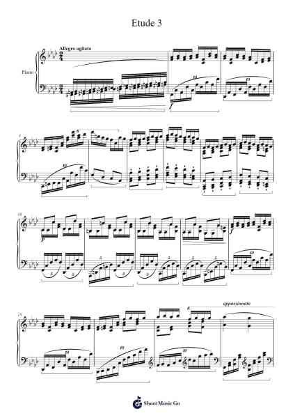 Etude 3 Sheet Music by Sofiane Kerrakchou-Arr.Brurel