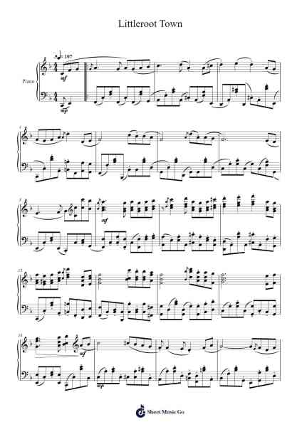 Littleroot Town Sheet Music by 一之瀬剛-Arr.Gedia