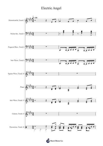 Electric Angel Sheet Music by Yasuo-P-Arr.Mccan
