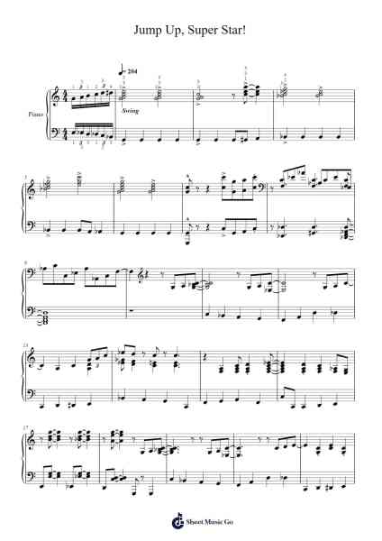 Jump Up, Super Star! Sheet Music by Pauline and the New Donk Players-Arr.Scripla Brookfe