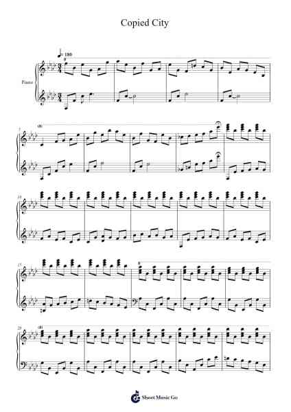 Copied City Notas de música por undefined-Arr.Ossharp Nortiane