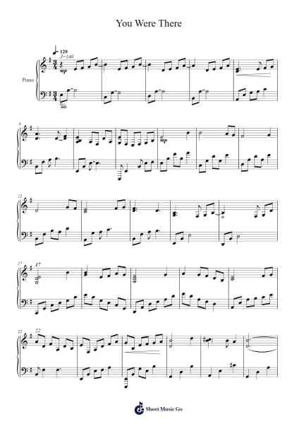 You Were There - Solo Sheet Music by Libera-Arr.Hooters Xenie