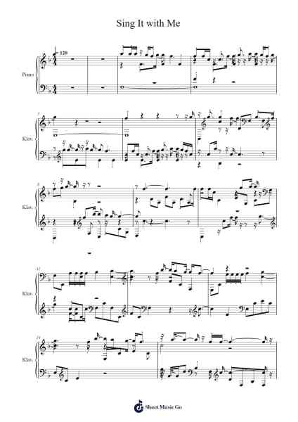 Sing It with Me Musica per pianoforte di undefined - Arr.Reedthey Zeway