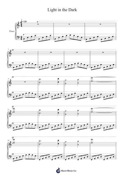 Light in the Dark Sheet Music by Ava Solar-Arr.Faitheten Finntham