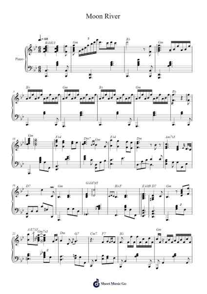 Moon River 楽譜 by Scott Bradlee-Arr.Browntis