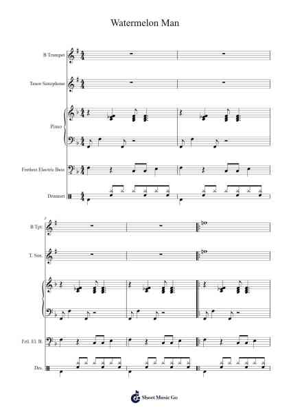 Watermelon Man Sheet Music by Herbie Hancock-Arr.Barthart Aswat