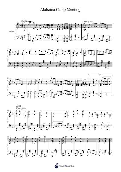 Alabama Camp Meeting Sheet Music by F. Albert Miller-Arr.Cropenn Brighted