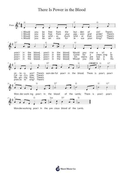 There Is Power in the Blood Sheet Music by Lewis E. Jones-Arr.Xefunk Huttrick