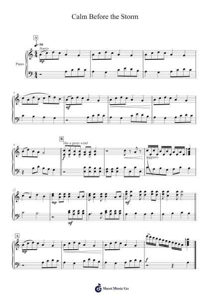 Calm Before the Storm Sheet Music by Janid Hantin-Arr.Morelard