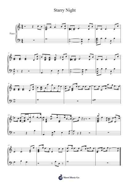 Starry Night Sheet Music by Mamamoo-Arr.Rhysboyce