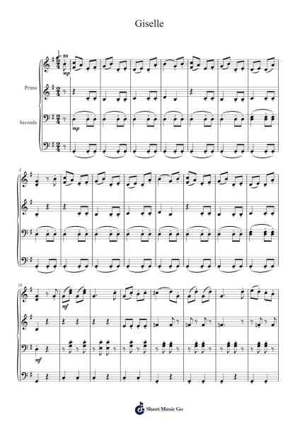 Giselle Sheet Music by Adolphe Charles Adam-Arr.Inmark Ausbrooke