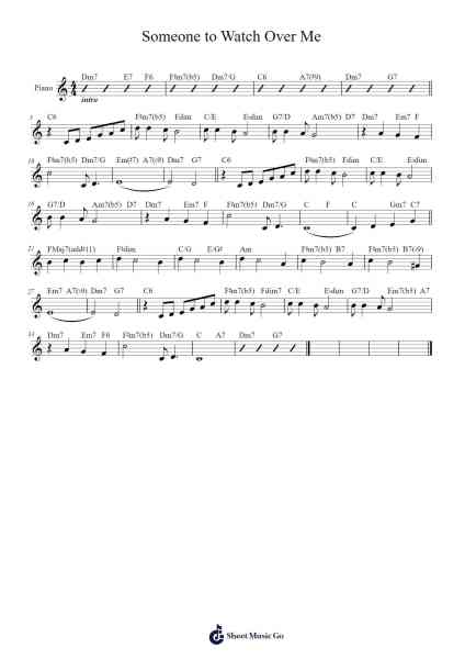 Someone to Watch Over Me Sheet Music by Frank Sinatra-Arr.Pebar Hawgie