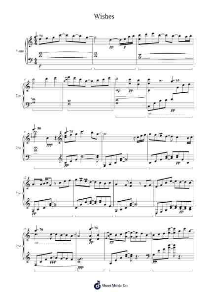 Wishes Musica per pianoforte di Paschoal - Arr.Wattsh