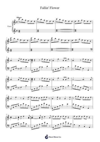 Fallin' Flower Sheet Music by undefined-Arr.Daijohn Brookebraith