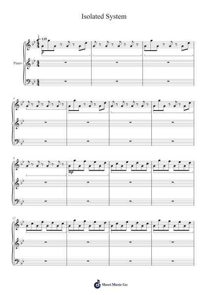 Isolated System Sheet Music by Muse-Arr.Gemcol Nemott