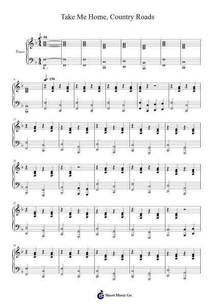 Take Me Home, Country Roads Sheet Music by Fowkeats-Arr.Vanralph Aunald
