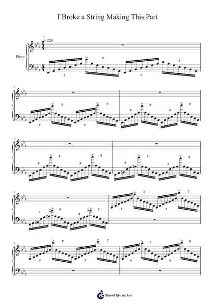 I broke a string making this part Sheet Music by jake25.17-Arr.Vefrank Graseph