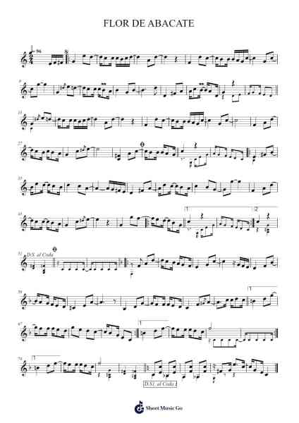 FLOR DE ABACATE Sheet Music by Álvaro Sandim-Arr.Asmie Panvien