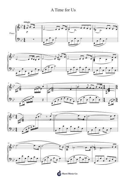 A Time for Us Sheet Music by Nino Rota-Arr.Alac Floleigh