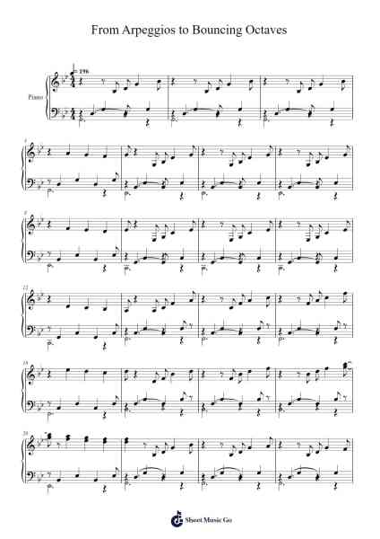 From Arpeggios to Bouncing Octaves Sheet Music by undefined-Arr.Huxdia
