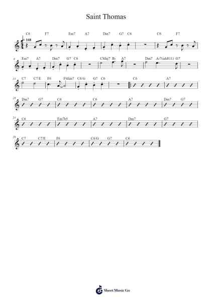 Saint Thomas Sheet Music by Sonny Stitt-Arr.Steelerah