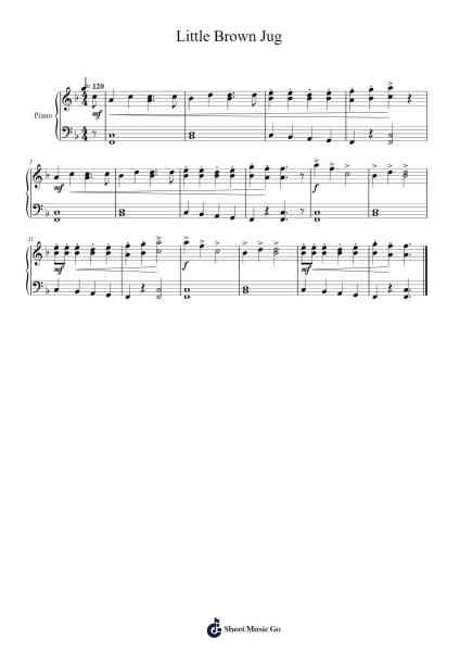 Little Brown Jug Sheet Music by undefined-Arr.Fanold Moulmar