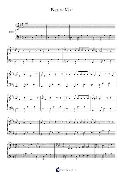 Banana Man Sheet Music by Joe Hawley-Arr.Gillnise