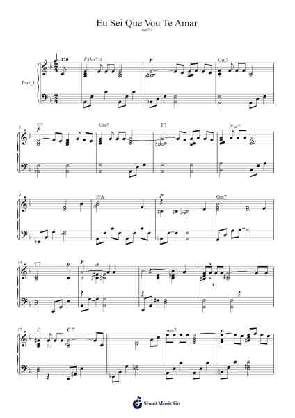 Eu Sei Que Vou Te Amar Sheet Music by undefined-Arr.Bushver
