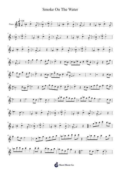 Smoke On The Water Sheet Music by Deep Purple-Arr.Humbryce Vanral
