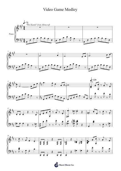 Video Game Medley Sheet Music by Soumond Mcthia-Arr.Bushple