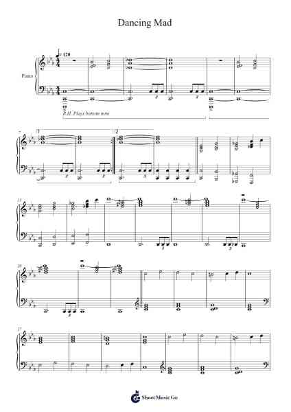 Dancing Mad Sheet Music by Nobuo Uematsu-Arr.Aumeo Glennrine