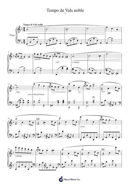 Valses poéticos: No.2, Tempo de Vals noble Sheet Music by Enrique Granados-Arr.Hytrine