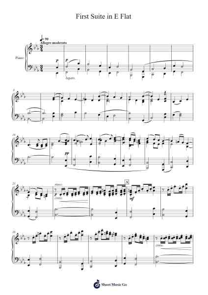 First Suite in E Flat, Op. 28, No. 1 Sheet Music by Gustav Holst-Arr.Pehall