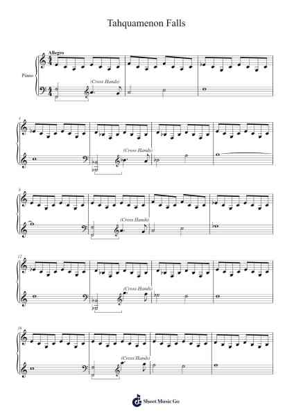Tahquamenon Falls Sheet Music by Andrew London-Arr.Jesret